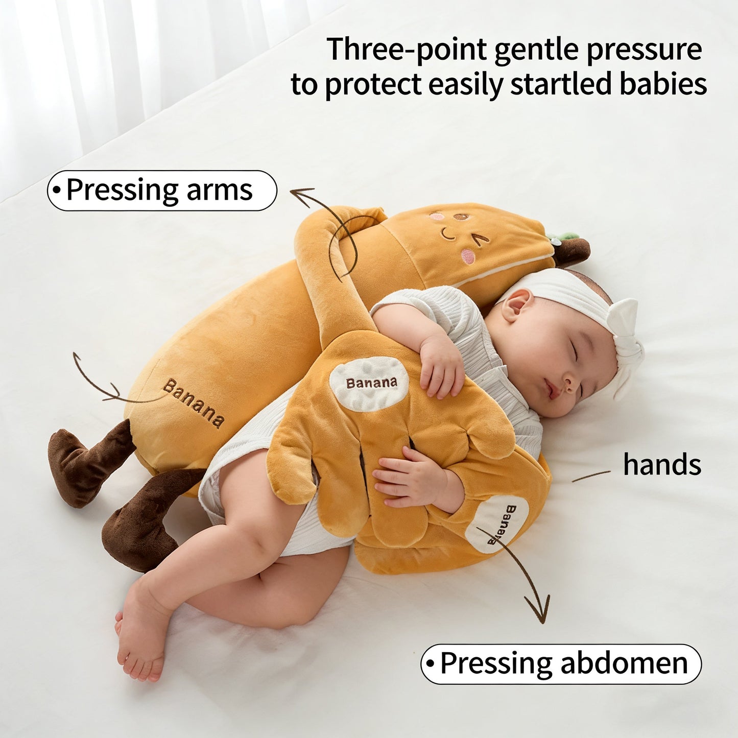 Sleep Soothing Patting Plush Pillow – Comforting & Huggable