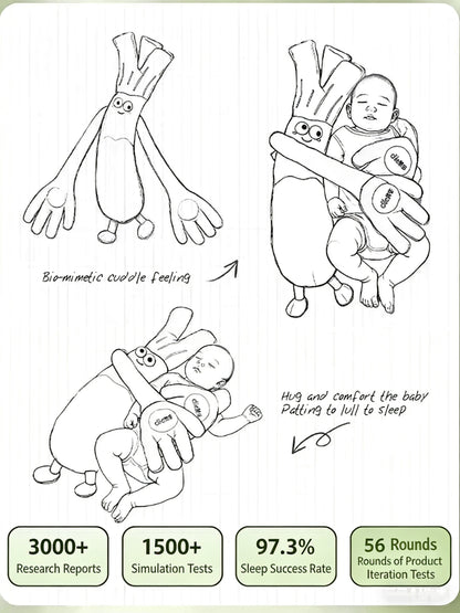 Sleep Soothing Patting Plush Pillow – Comforting & Huggable