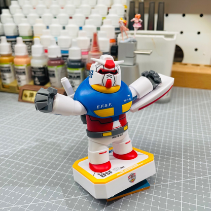 Magnetic Building Block Version Fat Gundam Model