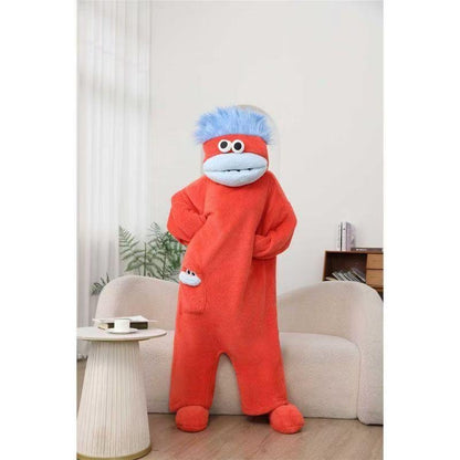 Ugly-Cute Big Mouth Hoodie Pajama Onesie 😜