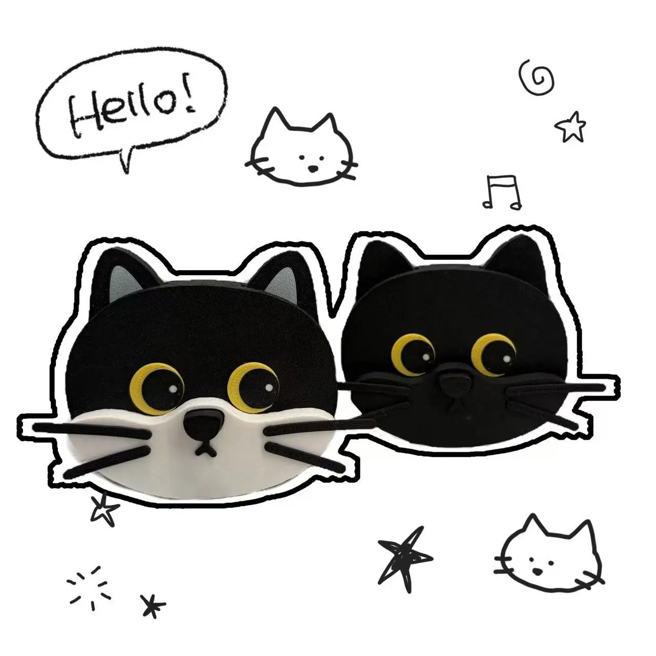 🌟Cute Pet Doorbell Fridge Magnet – Press the Nose & Watch the Ears Wiggle!