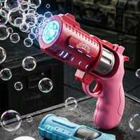Red Revolver Bubble Machine