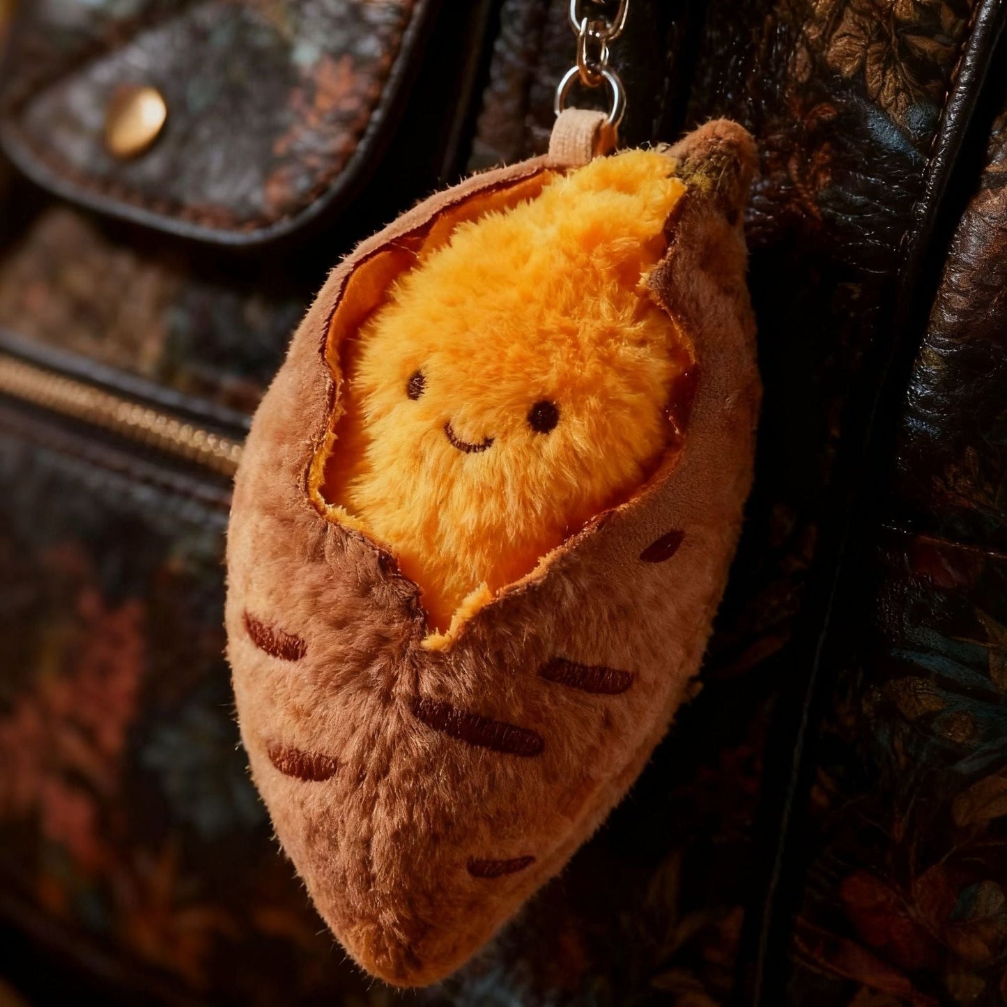 🥔Grilled Sweet Potato Plush Keychain