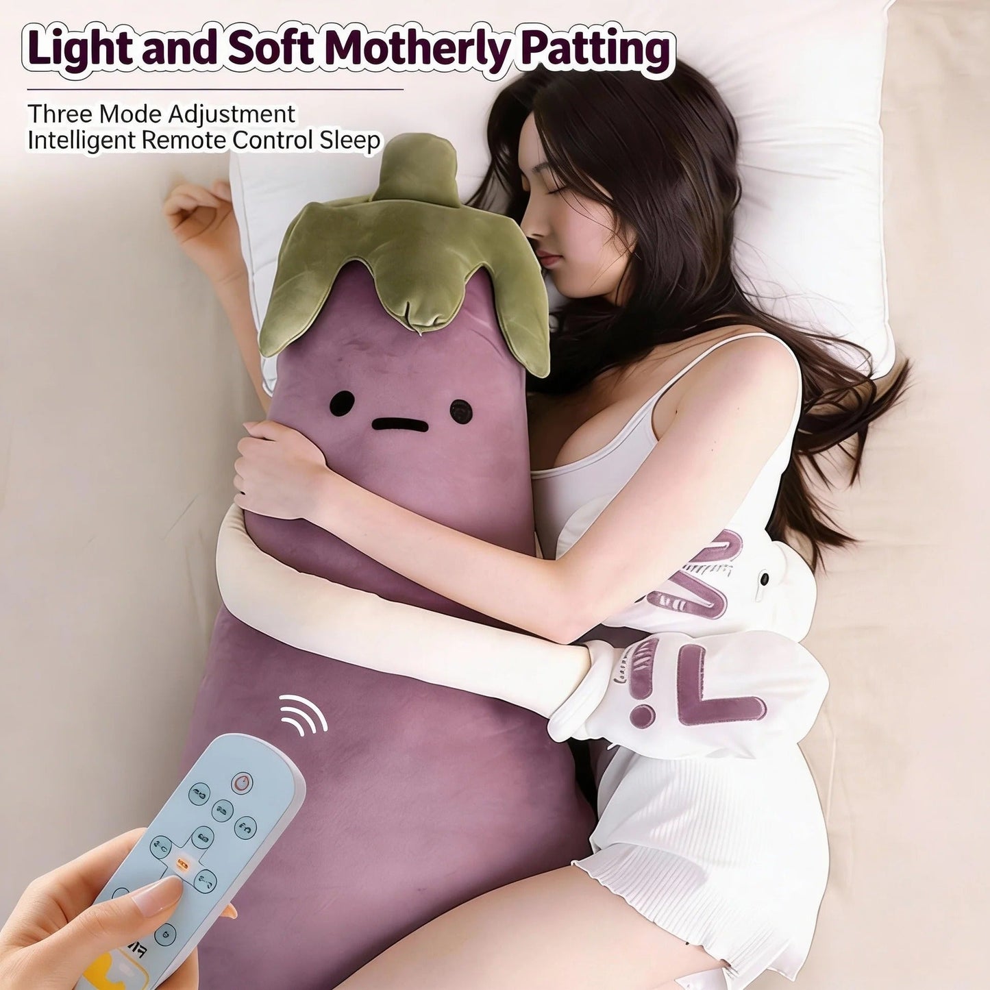 Sleep Soothing Patting Plush Pillow – Comforting & Huggable