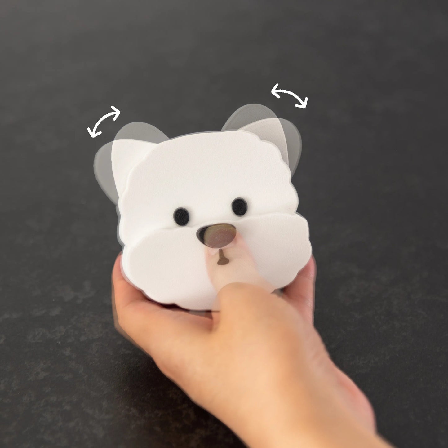 🌟Cute Pet Doorbell Fridge Magnet – Press the Nose & Watch the Ears Wiggle!